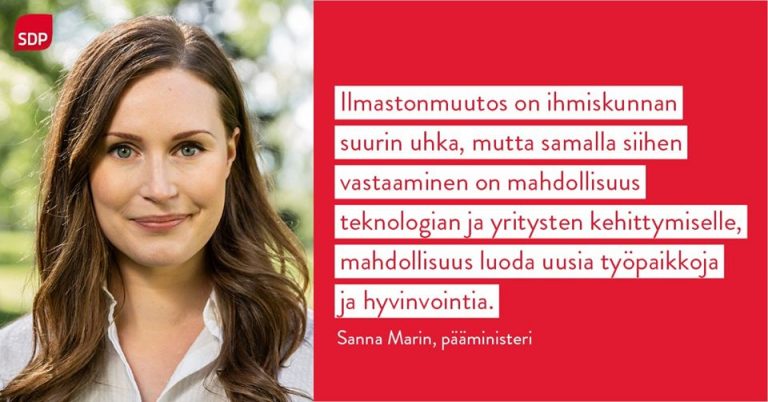 Pääministeri Marinin viesti maailman talousfoorumista Davosista