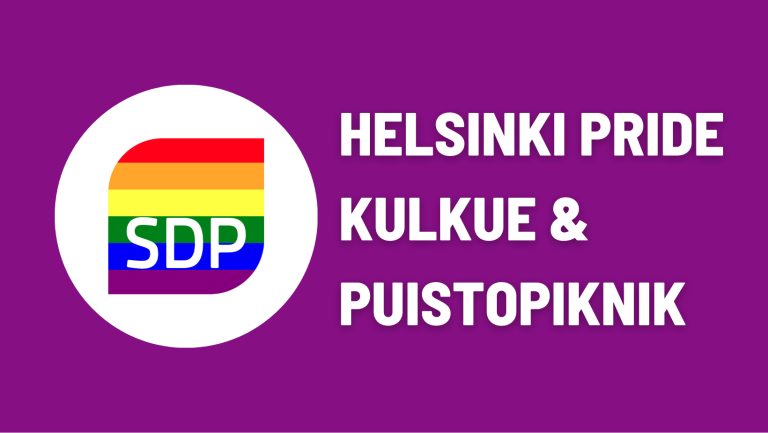SDP mukana Helsingin Pride-viikolla