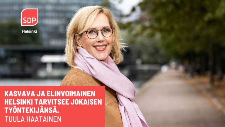 Tuula Haatainen: Kaikilla tulee olla oikeus oppia ja kouluttautua